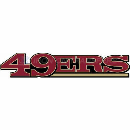 San Francisco 49ers Iron-on Stickers (Heat Transfers)NO.744